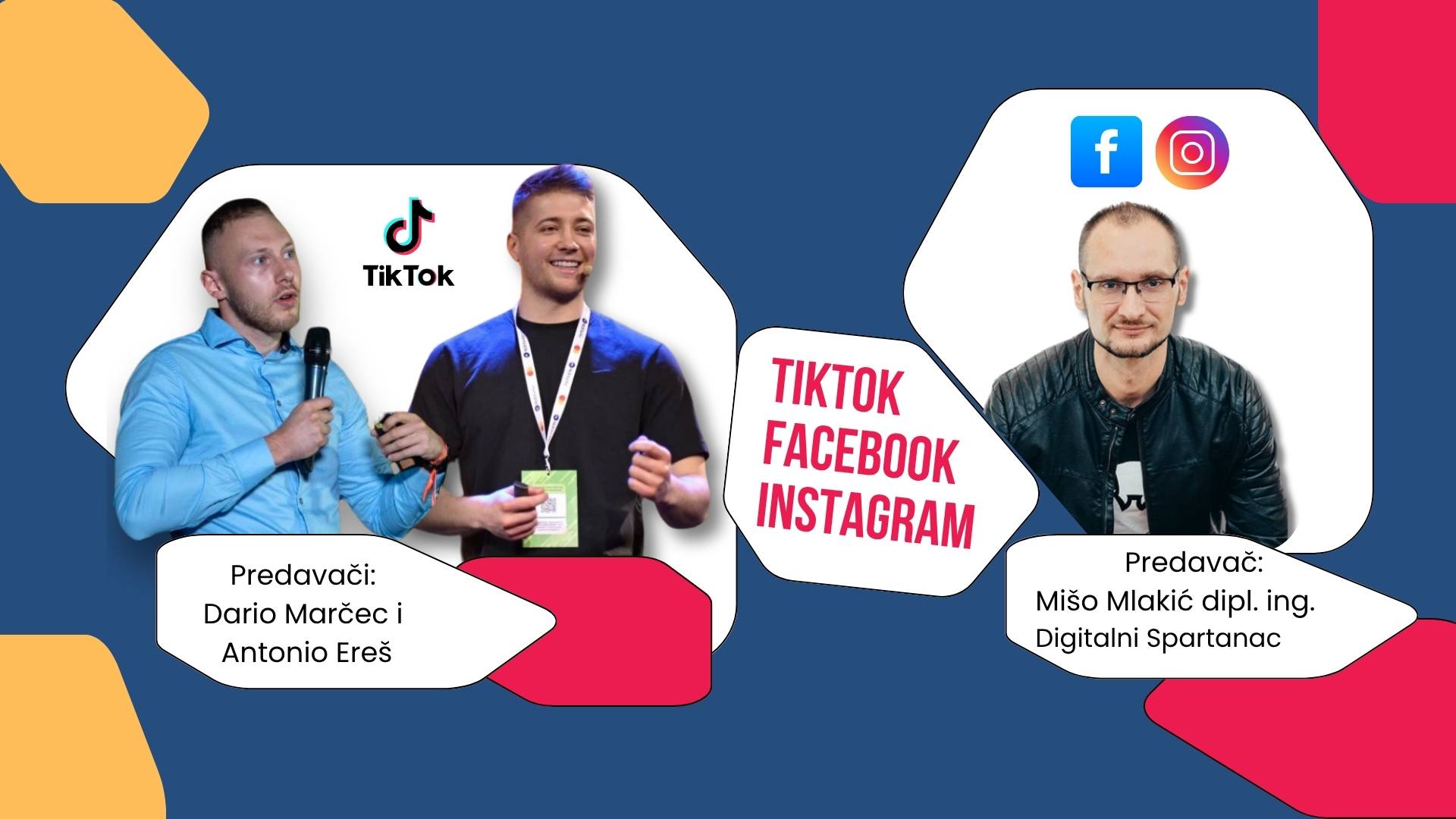 TikTok, Facebook, Instagram edukacija