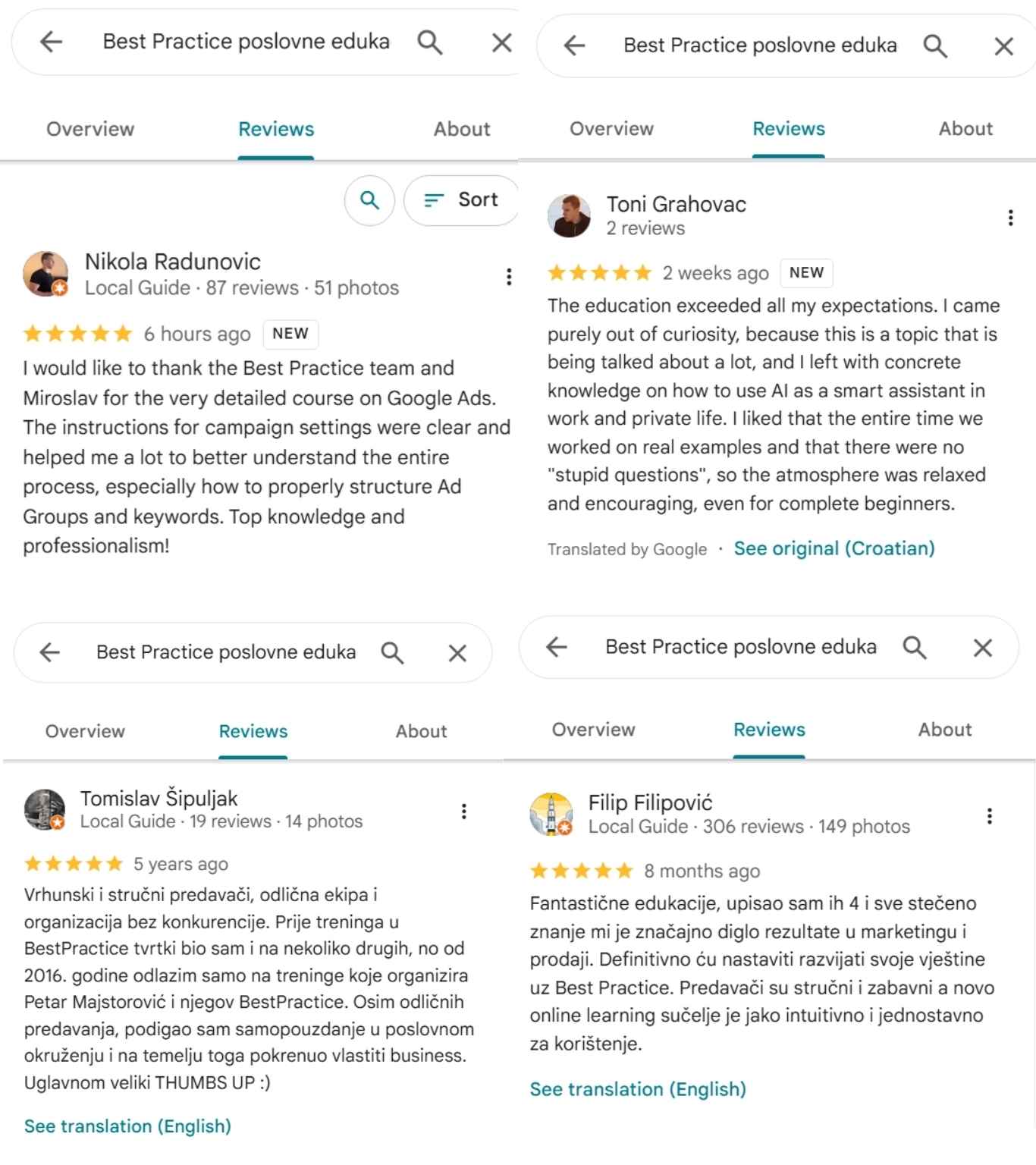 Preporuka Best Practice edukacije2